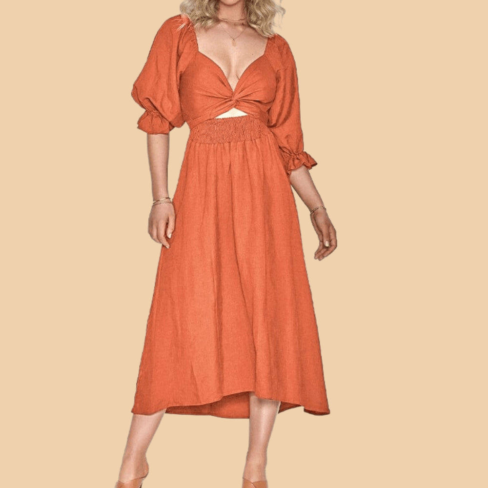Lively® Vêtements été Orange / S Robe d'été confort | Lively®